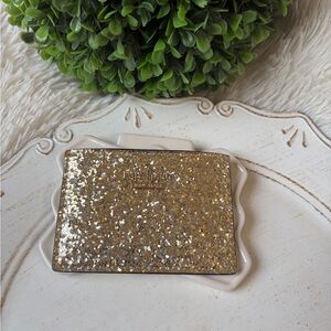 Kate spade Glitter Gold Compact cardholder Case